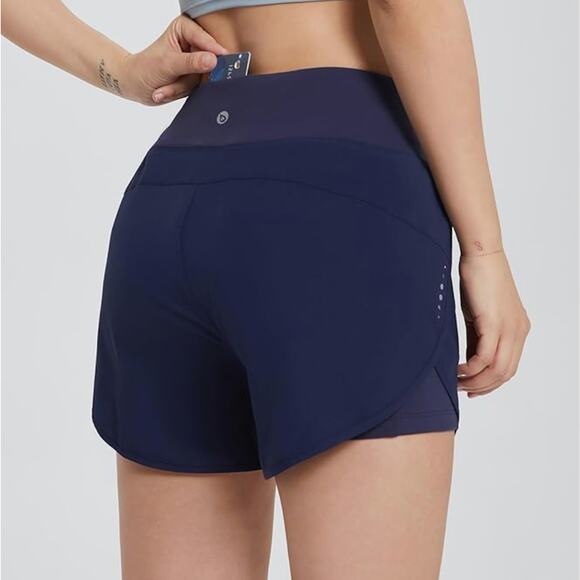 BALEAF Women's 2 in 1 Running Athletic Shorts - XS Bundle - Picture 5 of 6